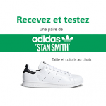 Participez et testez gratuitement une paire d'Adidas Stan Smith - 8 août au 19 septembre 2018