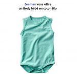 Body gratuit pour bébé offert par Zeeman #Gratuit