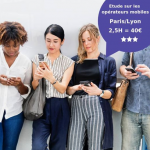 Lyon et Paris - étude opérateurs mobiles - dédommagée 40€ - 25 octobre 2018 #opérateurmobile #Lyon #Paris