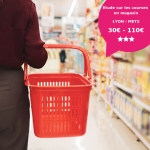 Metz et Lyon - étude sur les courses en magasin - dédommagée entre 30 et 110€ - entre le 15 février et le 22 m...