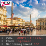 Montpellier - étude sur le logement - dédommagée 60€ - 28 février 2019