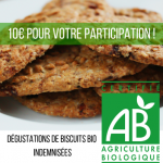 Rennes - dégustation de biscuit bio - dédommagée 10€ - 18 mars 2019