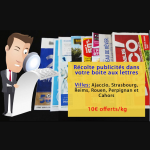 Récolte pub dans votre boîte aux lettres - Ajaccio, Strasbourg, Reims, Rouen, Perpignan et Cahors - dédommagé ...
