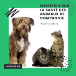France entière - Entretien téléphonique sur la santé des animaux - Dédommagé 45€ - Entre le 12 et le 30 janvie...